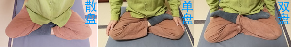 打坐的三种盘腿